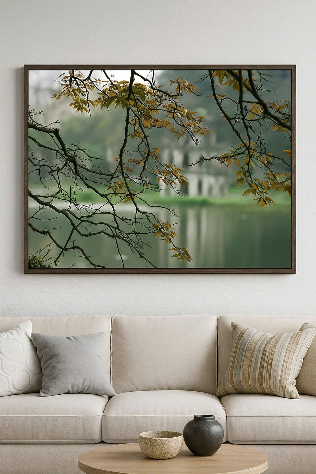 Tranh Hồ Hoàn Kiếm – Hà Nội vào thu