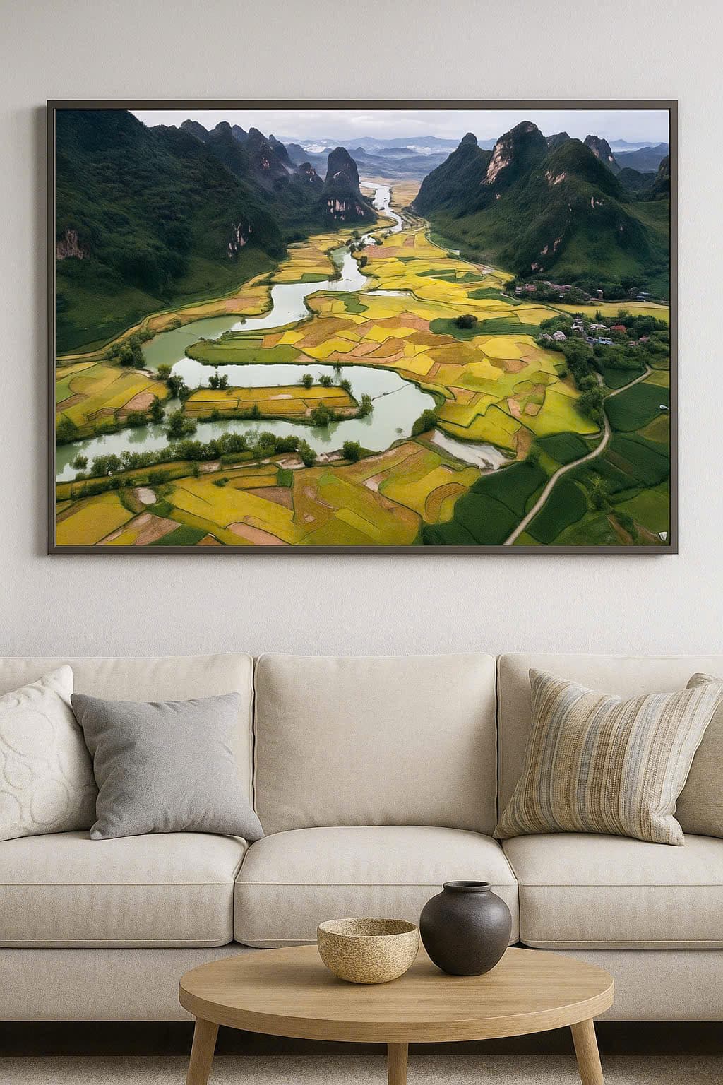 Tranh phong cảnh thung lũng Bắc Sơn – Lạng Sơn